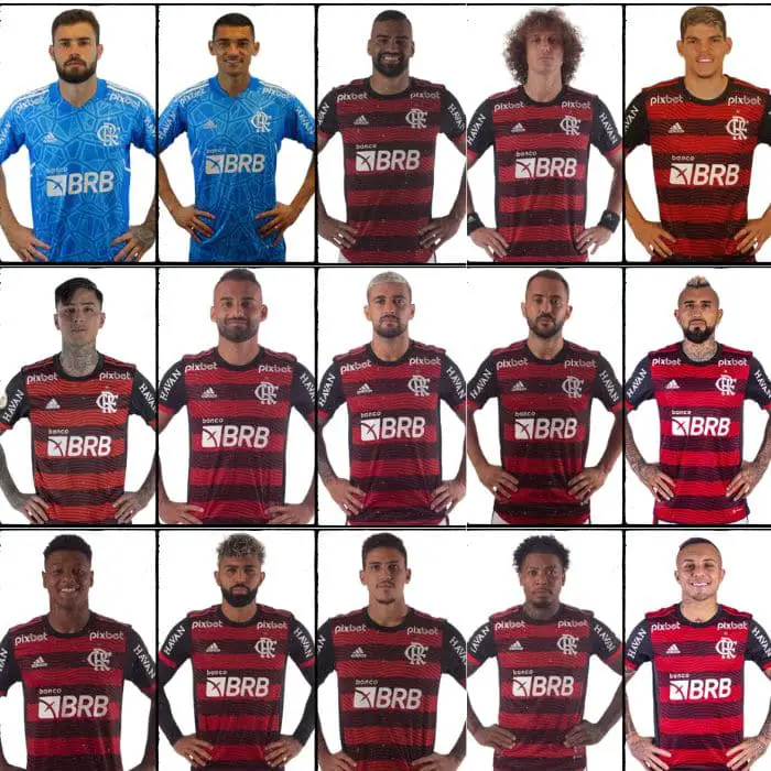 Quem são os jogadores do Flamengo que vai entrar em campo hoje?